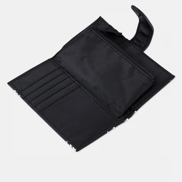 XOXO Black Logo-Print Card Holder Wallet - Picture 2 of 3